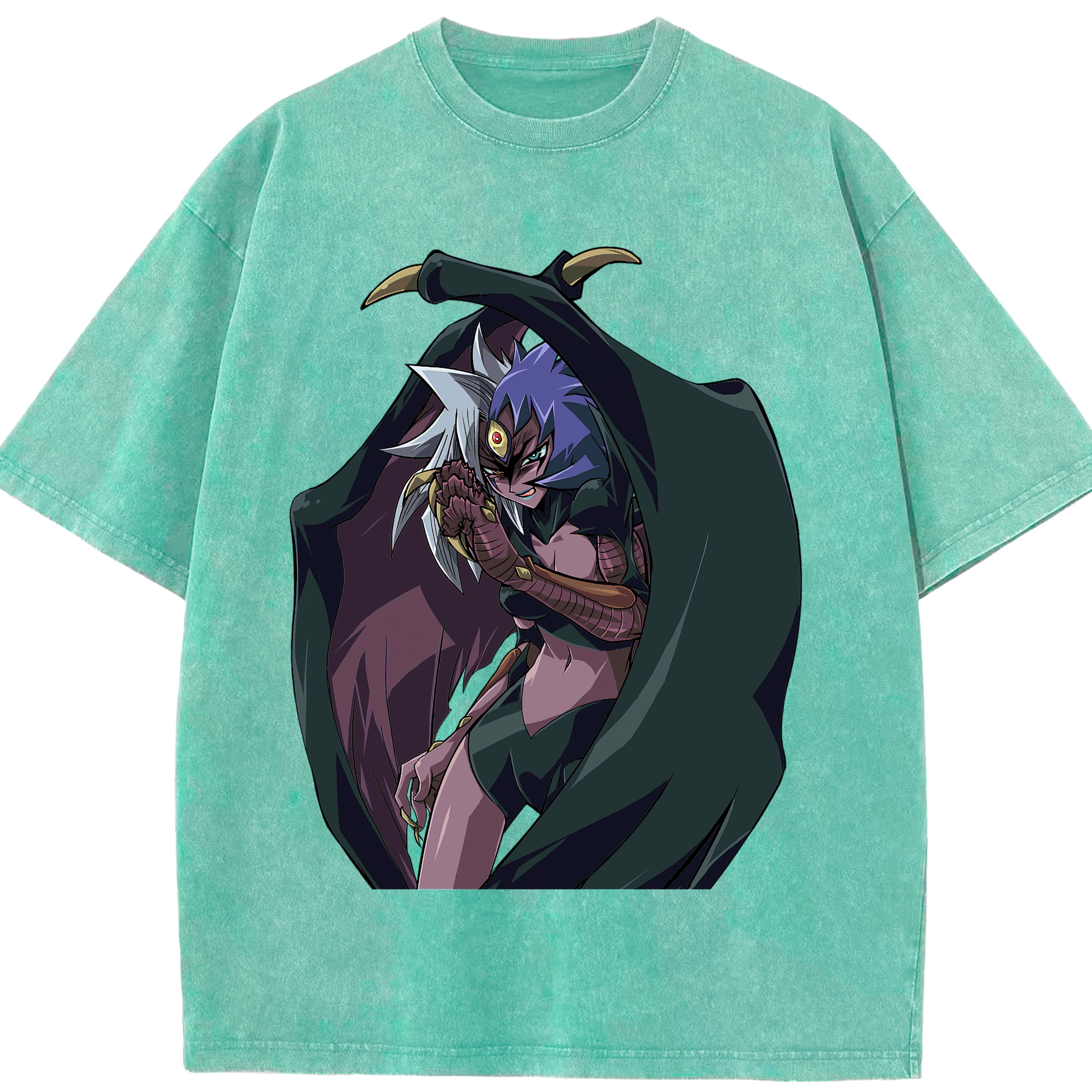 （画像用） 遊☆戯☆王 Yu-Gi-Oh! 綿100% ヴィンテージ風 半袖Tシャツ（フロントプリント）